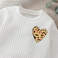 thumbnail image 5 of Baby Girl Outfits Long Sleeve Cartoon Tops Sweatshirt Leopard Print Pants Outfit Set 2Pcs Clothes Girls White 12 Months-18 Months, 5 of 7
