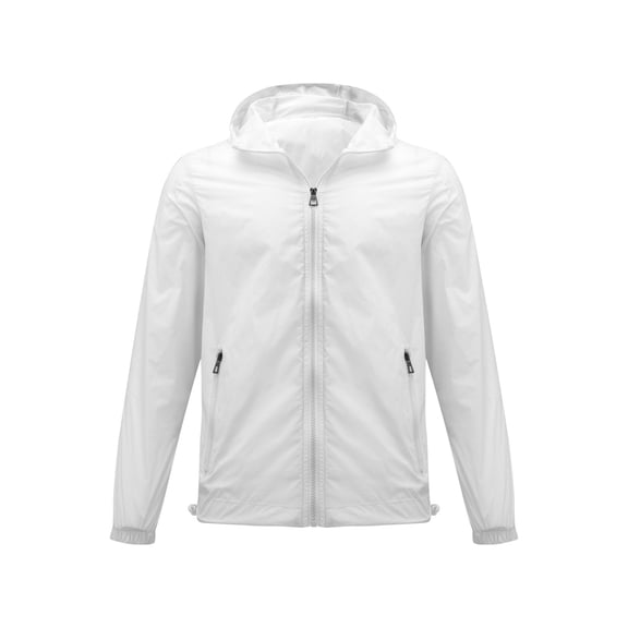 LEKODE Rain Jacket Men Running Coat Lightweight Portable Rain Coat Wind Breaker Jacket Womens Lightweight Jacket Dustproof Slim Fit Stylish Jacket Packable Waterproof Jacket Voyage Coat White L
