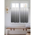 thumbnail image 6 of Kitchen Curtains 54 Inches length, Grey Ombre Window Treatment Curtain Drapes, Modern White Abstract Art Aesthetics Thermal Insulated Drapes for Basement Hotel RV, 42"x54", 2 Panels, 6 of 7