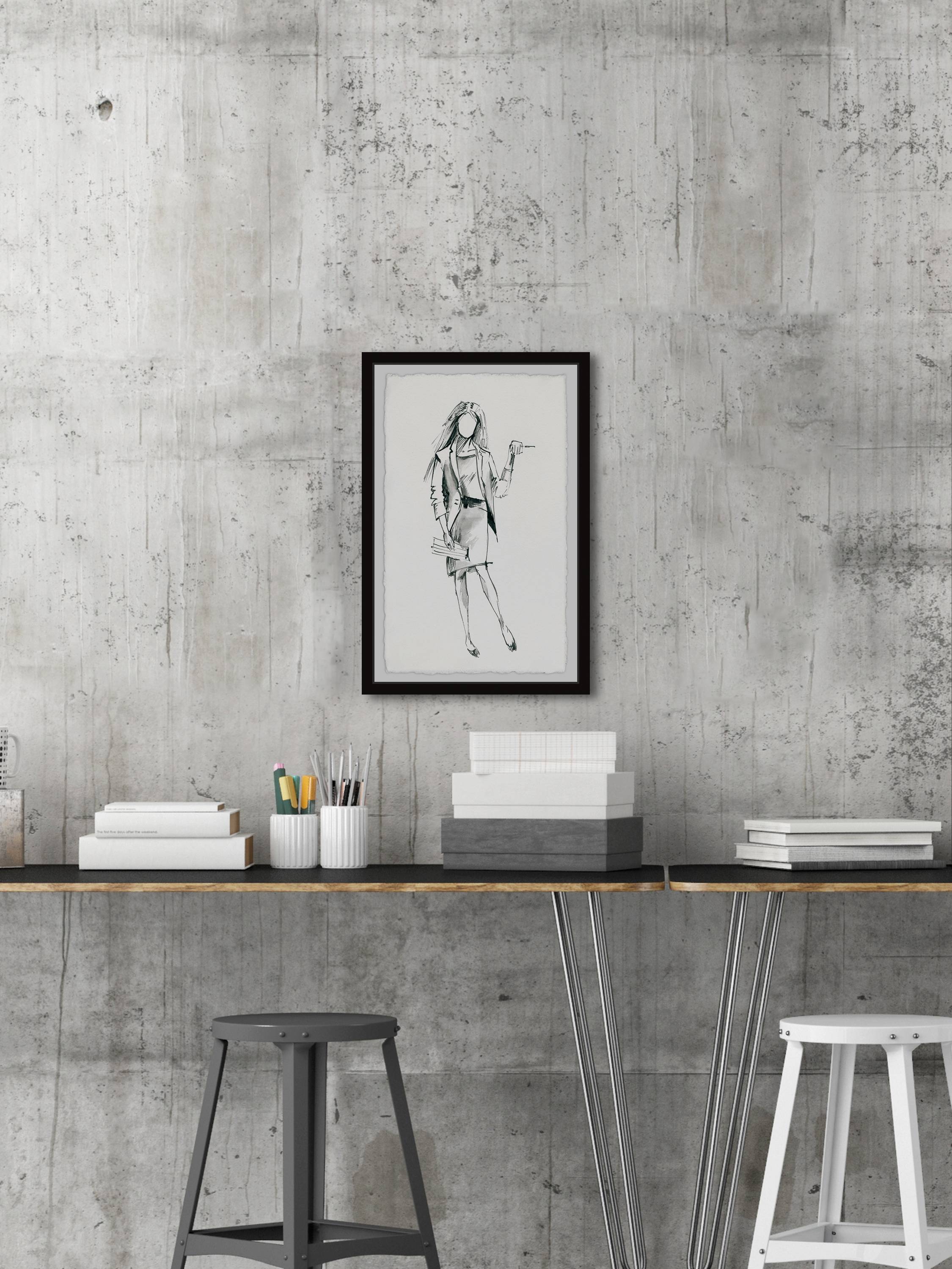 Marmont Hill Office Attire Framed Wall Art, 20.00" x 1.50"