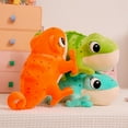 thumbnail image 5 of Cute Chameleon Plush Toy, Cartoon Stuffed Animal Doll With Green Color And Soft Texture, For As Birthday Gift, Home Decor As Ornament, 5 of 7