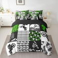 thumbnail image 2 of Castle Fairy Fast Motorbike Dirt Bike Bedding Comforter Set 7pcs for Kids Teenagers Adults,Extreme Speed Sport Queen Bedding Sets Super Cozy,Retro Motorcycle Vintage Geometric Plaid Queen Sheet Sets, 2 of 8
