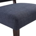 thumbnail image 6 of Jasmine Accent Chair in Navy Fabric with solid wood legs, 6 of 7