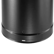 DuraVent DVL Double Wall Stove Pipe - Galvanized Steel - 8 x 48 inch, Black