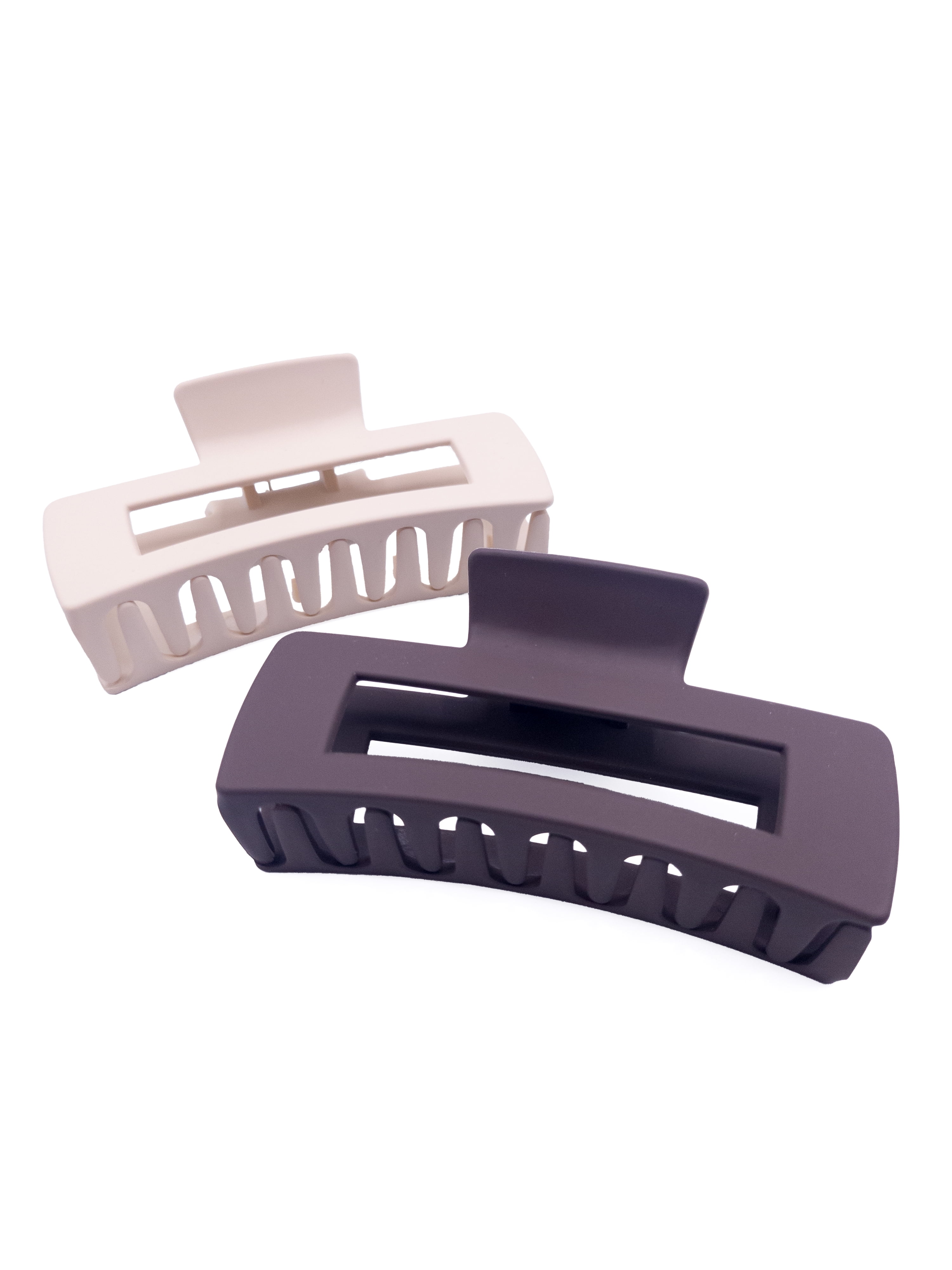 Time and Tru Hair Claw Clip Adult, Brown, (2-Pack)