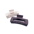 thumbnail image 3 of Time and Tru Hair Claw Clip Adult, Brown, (2-Pack), 3 of 7
