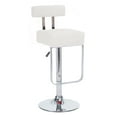 thumbnail image 1 of Blok Contemporary Adjustable Barstool - White, 1 of 2