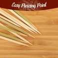 thumbnail image 4 of BambooMN Steak Doneness Bamboo Food Appetizer Paddle Skewer Picks - Medium - 3.5" (8.9cm) - 100 Pieces, 4 of 7
