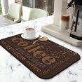 thumbnail image 2 of Highly Functional 19.5x12in Coffee Bar Mat - Super Absorbent Silicone, Anti-Slip for Countertops, Perfect Size for Coffee Makers and Espresso Machines, Coffee Drying Mat Adorable Kitchen Decor Gift, 2 of 7