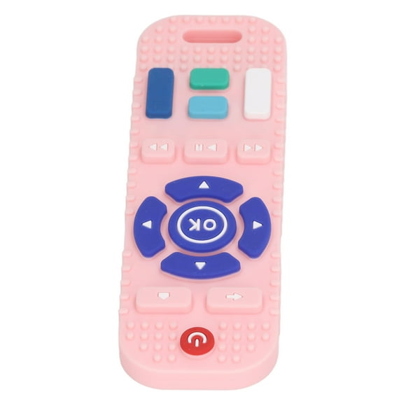 Baby Control Teething Toy, 4 Colors, TV Control Shape Silicone Teething Toy For Infants Toddlers