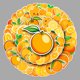 thumbnail image 2 of Paquete de pegatinas de vinilo impermeable con dibujos animados de frutas de color naranja, 50 unida, 2 of 2