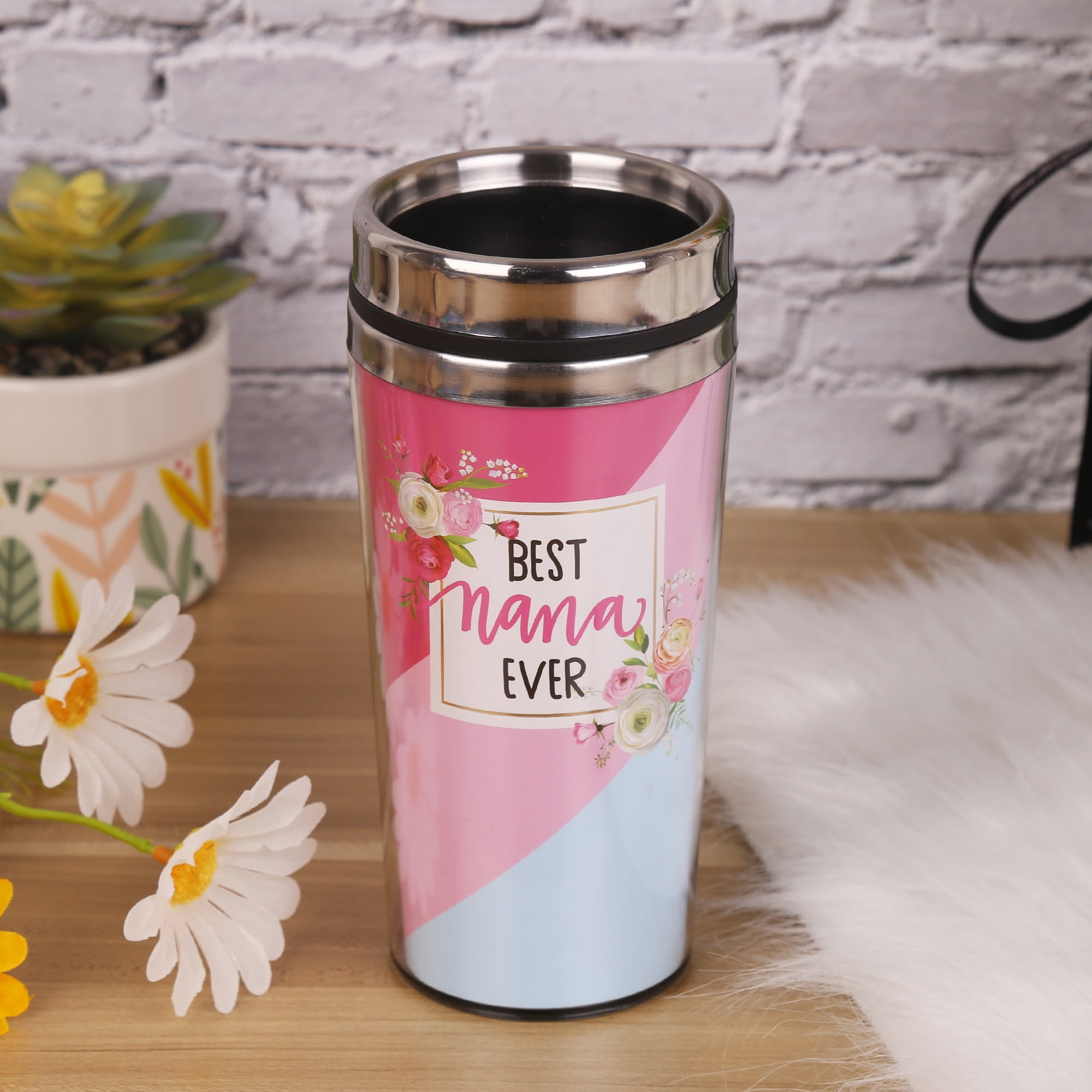 Mother's Day Gift Mom Coffee Tumbler 'Bear Mama' Pink Color Plastic  Material-Way to Celebrate