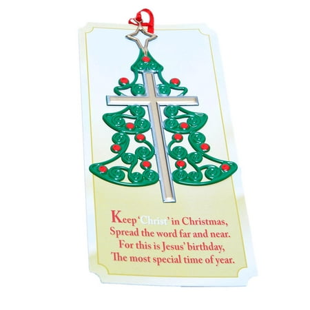 Christmas Tree Cross Ornaments