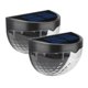 thumbnail image 1 of Paquete de 2 luces solares para vallas: luces decorativas para exteriores, terrazas, jardines, patios, porches y escaleras, 1 of 5