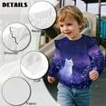 thumbnail image 6 of DISNIMO Cat Daisy Printed Pullover for Girls Long Sleeve Sweatshirt Crewneck Pullover Tops Lightweight Shirt for Toddler Girls 2-3 Years, 6 of 7