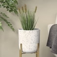 thumbnail image 2 of DecMode 20" Artificial Plant in White Plastic Pot, 2 of 9
