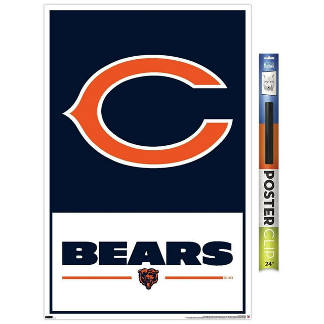 NFL Chicago Bears - Logo 21 Wall Poster, 22.375" x 34" Framed
