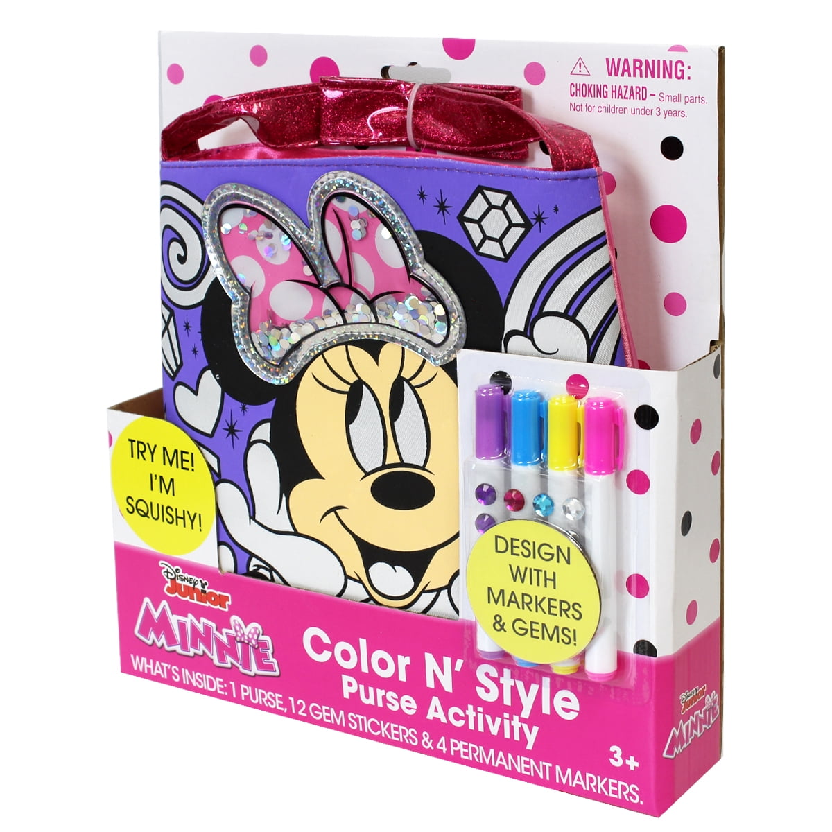 Minnie mouse coloring purse