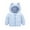 Light blue, variant on CPNG Boys Girls Winter Down Coats Puffer Padded Jacket for Toddler Kids Light Puffer Padded Jacket Light Cute Bear Ears with Hoods Clothing Outerwear