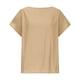 thumbnail image 5 of Sudaderas bonitas,Blusa de lentejuelas para mujer, camisa de manga corta con cuello redondo, top holgado de poliéster, ropa informal de fiesta, sopatenor, 5 of 9