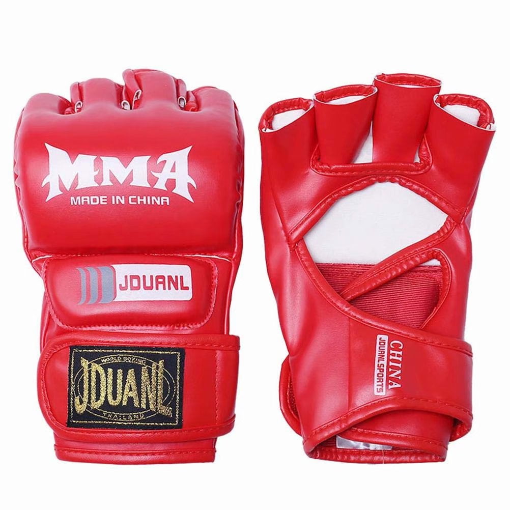 Half Finger Boxing Gloves Grappling MMA Muay Thai UFC Sparring Punch