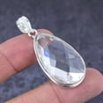 thumbnail image 2 of Natural White Topaz Gemstone Handmade 925 Sterling Silver Pendant 2.01", 2 of 2