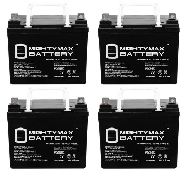 Batterie 12V 35AH SLA pour Onduleur de Porte 1000 - Lot de 4