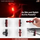 thumbnail image 5 of Cygolite Hotrod - Luz trasera para bicicleta de 120 lúmenes - 7 modos diurno y nocturno - LED COB de haz ancho - Resistente al agua IP64 - Recargable por USB - Ideal para carreteras transitadas Negro, 5 of 5