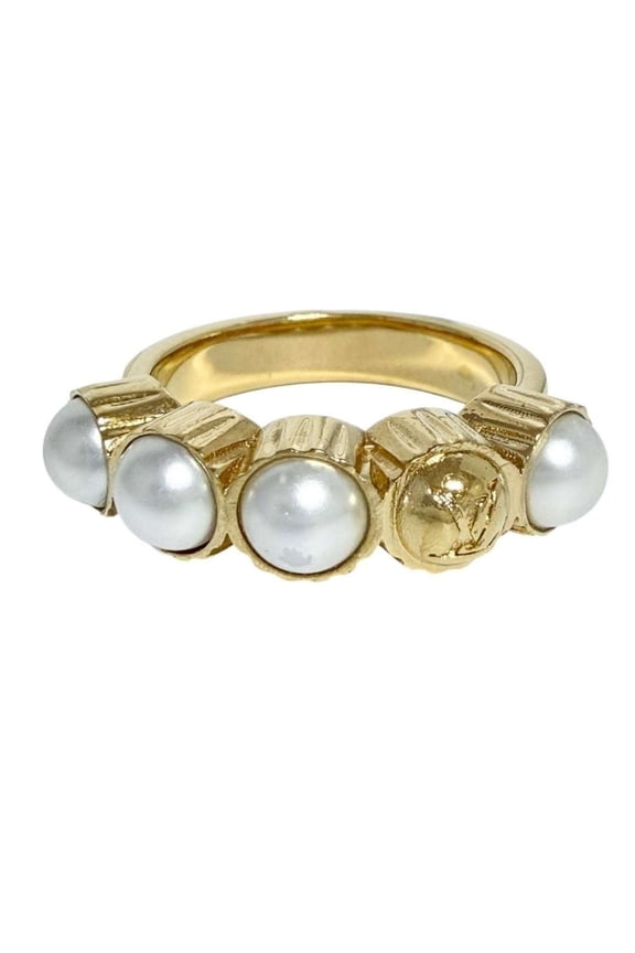 Pre-Owned Louis Vuitton Men's LV Dynasty Ring, Size L (21-22)