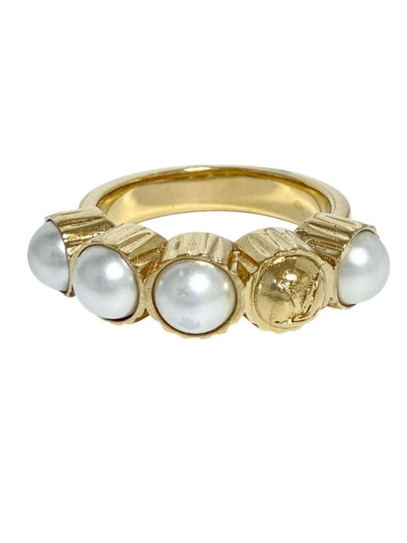 Pre-Owned Louis Vuitton Men's LV Dynasty Ring, Size L (21-22)