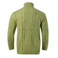 thumbnail image 4 of Sweaters for Men - Autumn Winter Slim Fit Solid Color Pattern Long Sleeve Turtleneck Lined Sweater Jacket, Cold Weather Warmth, Daily Outdoor Wear, Durable Fabric, Men's Clothing, 4 of 8