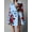 #1_Sky Blue, variant on Women's Leopard Print Contrast Trench Coat with Red Rose Embroidery Double Breasted Lapel Belted Bodycon Party Nightclub Outerwear Fashion Streetwear Long Sleeve Jacket