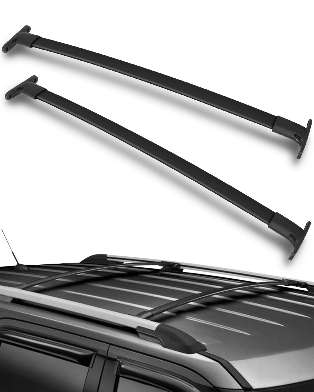Yescom Universal Roof Rack 48" Aluminum Cross Rail Bar Car Top Luggage