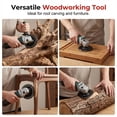 thumbnail image 3 of ZZkhGO Aggressive Wood Carving Disc, Anti-Clogging Carbon Steel 5 Inch Angle Grinder Attachment, Precision Balanced Wood Shaping Wheel for Woodworking Carving Shaping, 3 of 7