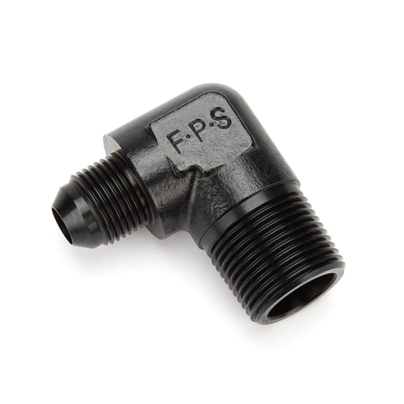 Fragola -8AN x 3/4 NPT 90 Degree Adapter - Black