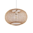 thumbnail image 1 of Lámpara de ratán, lámpara de bambú natural, colgante de ratán hecho , luz de mimbre, lámpara de mimbre, luz para tejer, luz colgante, Colco Luz colgante de bambú, 1 of 8