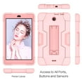 thumbnail image 4 of Goldcherry for Alcatel 3T/Joy 8.0 Case.Hybrid Shockproof Rugged Anti-Impact Drop Protection Cover Built with Kickstand Compatible with Alcatel 3T 2018/Alcatel Joy 8.0" Tablet(Rose Gold/Pink), 4 of 7