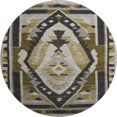 thumbnail image 2 of Addison Rugs Mayfield Premium Machine Washable Transitional Tribal Chocolate Round Rug, 8' x 8', 2 of 6