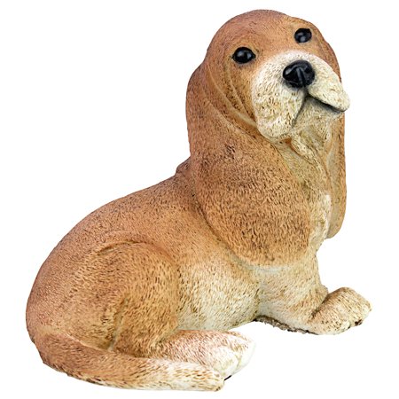 Design Toscano Brown Basset Puppy Dog Statue