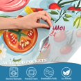 thumbnail image 4 of Yayeee Kitchen Valance Rod Pocket 54" x 18" Living Room Window Curtain, Yellow Tomatoes, 4 of 6