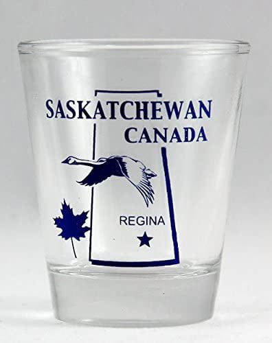 COLLECT THEM ALL! 12 IN SERIES OF 13 SASKATCHEWAN CANADA SHOT GLASS 