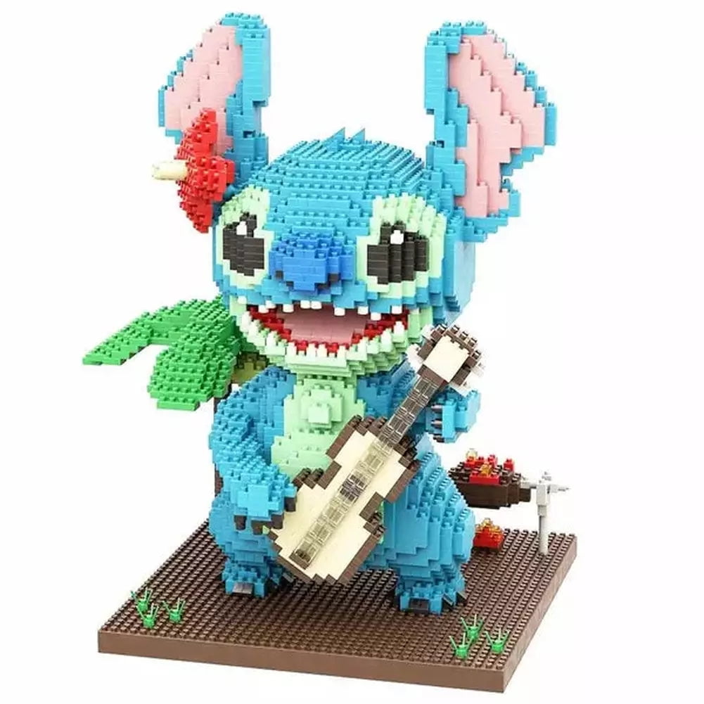 2300pcs+ Stitch Diamond Building Block Micro Lilo & Stitch Figure Cute 3D  Model 22cm For Children