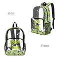 thumbnail image 2 of FKELYI 17 Inch Clear Backpack for Kids Schoolbag Large Capacity Transprent Backpacks for Teens Student Casual Daypack Score A Goal Soccer Print Lightweight Bookbag, 2 of 7