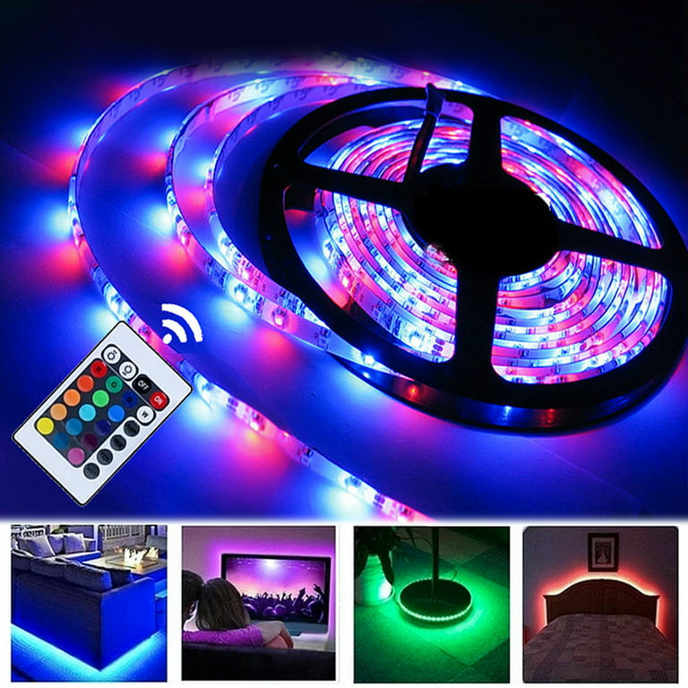  Tasmor Led Strip Lights Sync to Music, 32.8ft 5050 RGB Light  Color Changing with Music IP65 Waterproof LED Rope Light with Controller  for Home, Room, Bar, Party : Musical Instruments