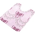 thumbnail image 2 of GZHJMY Pink Pearls Bow Rectangle Bath Mat, Non-Slip Quick Dry Shower Rug, Extra Soft Plush High Absorbent Toilet Carpet for Bathroom, Bathtub, Sink-16 x 24 in Carpet Runner, 2 of 7