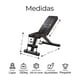 thumbnail image 2 of Banco Fitness Multiposiscion, Banco de Addominales con 2 Ligas Incluidas, Asiento de Pesas Ajustable en 7 Posiciones, Soporta Hasta 250Kg, Negro, 2 of 9