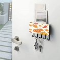 thumbnail image 5 of Stylish Acrylic Key Holder Wall Mount small shelf with hooks Decorative & Functional for Home Organization Pumpkins and Autumn Leaves, 5 of 6