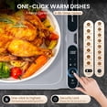 thumbnail image 2 of Electric Warming Mat for Food  Large, Silicone Rollable Warming Tray - 8s Rapid Full Surface Heating | 7 Temp Settings | 8H Timer | Auto Shut-Off |  Lock, for Buffet Party (XL), 2 of 7
