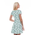 thumbnail image 2 of Women’s A Line Bicycle Summer Dress, Retro Triangle Arrangement, Cross Wrap V Neck, 6 Sizes, by Ambesonne, 2 of 2