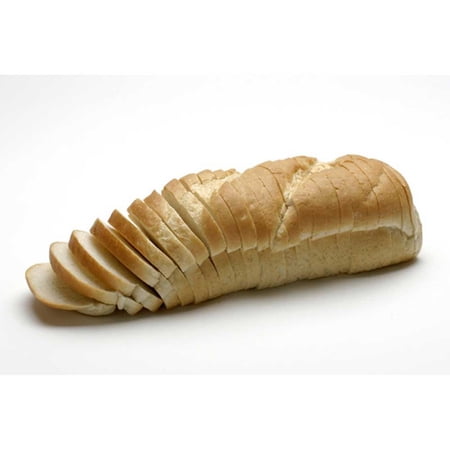 White Sliced Bread Loaf, 12.5 inch -- 6 per case.